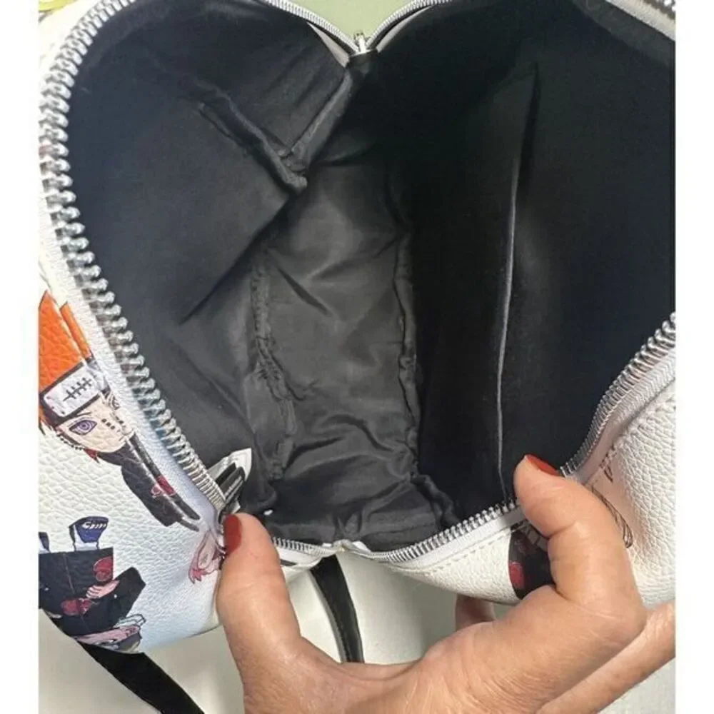 Naruto‎ Mini Backpack New With Tags White Black Adjustable Strap Anime